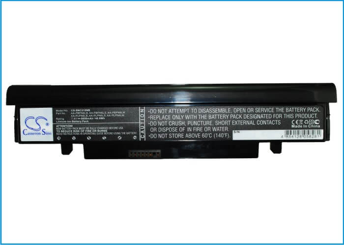 7.4V, 6600mAh, Li-ion Battery fits Samsung, Nc110, Nc210, 48.84Wh