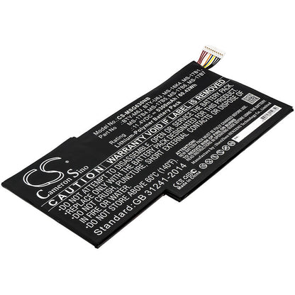 11.4V, 5300mAh, Li-Polymer Battery fits Msi, 0016k2-213, 0016k2-214, 60.42Wh