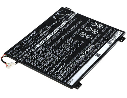 11.4V, 4700mAh, Li-Polymer Battery fits Acer, Ao1-431-c139, Ao1-431-c4xg, 53.58Wh