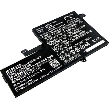 11.1V, 3500mAh, Li-Polymer Battery fits Hp, 1bs76ut, 1fx82utaba, 38.85Wh