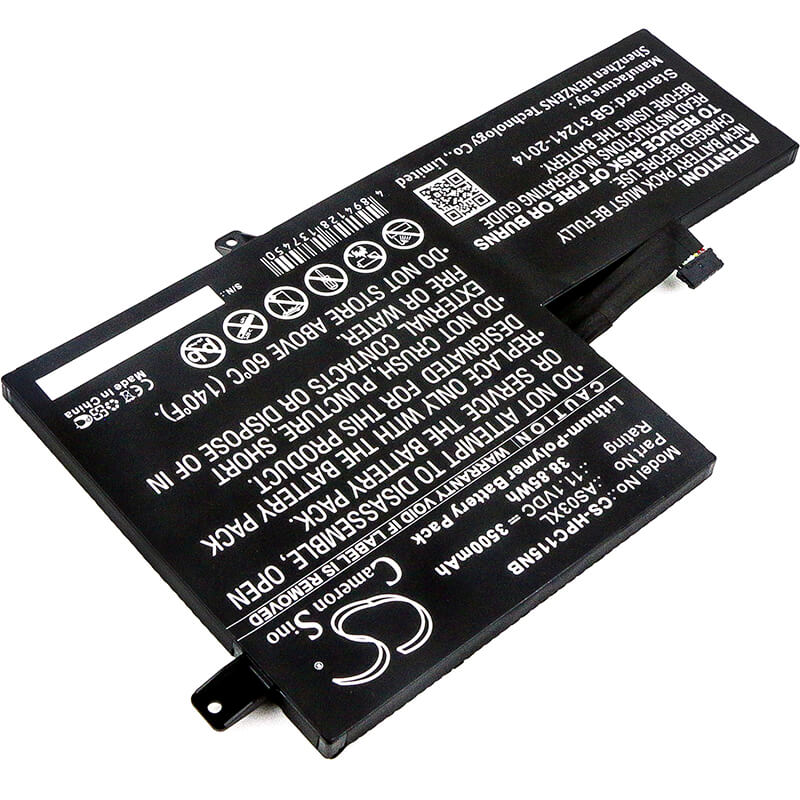 11.1V, 3500mAh, Li-Polymer Battery fits Hp, 1bs76ut, 1fx82utaba, 38.85Wh