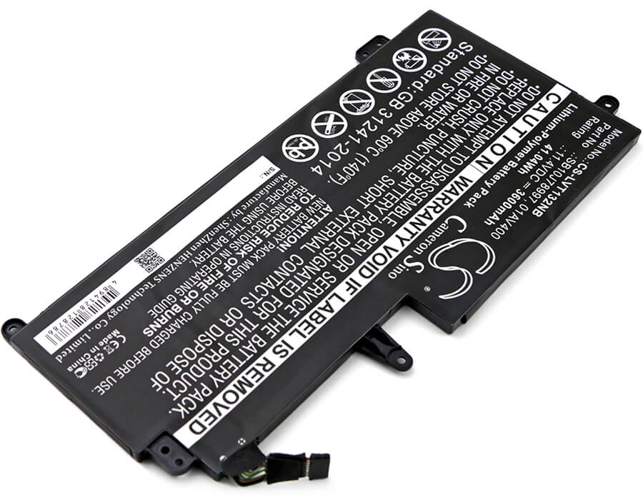 11.4V, 3600mAh, Li-Polymer Battery fits Lenovo, 20gj-006jsp, Lenovo Think Pad 13 (20gjs0250, 41.04Wh