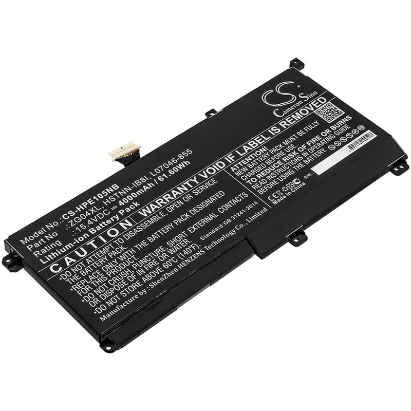 15.4V, 4000mAh, Li-ion Battery fits Hp, Elitebook 1050 G1, 61.6Wh