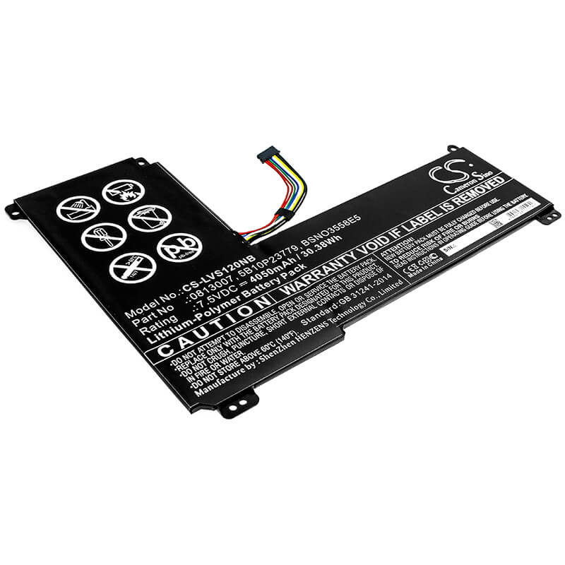 7.5V, 4050mAh, Li-Polymer Battery fits Lenovo, Ideapad 120s-14, Ideapad 120s-14iap, 30.375Wh