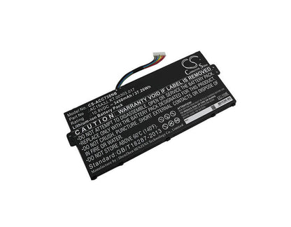 10.8V, 3450mAh, Li-ion Battery fits Acer, Cb3-131, Cb5-132t, 37.26Wh