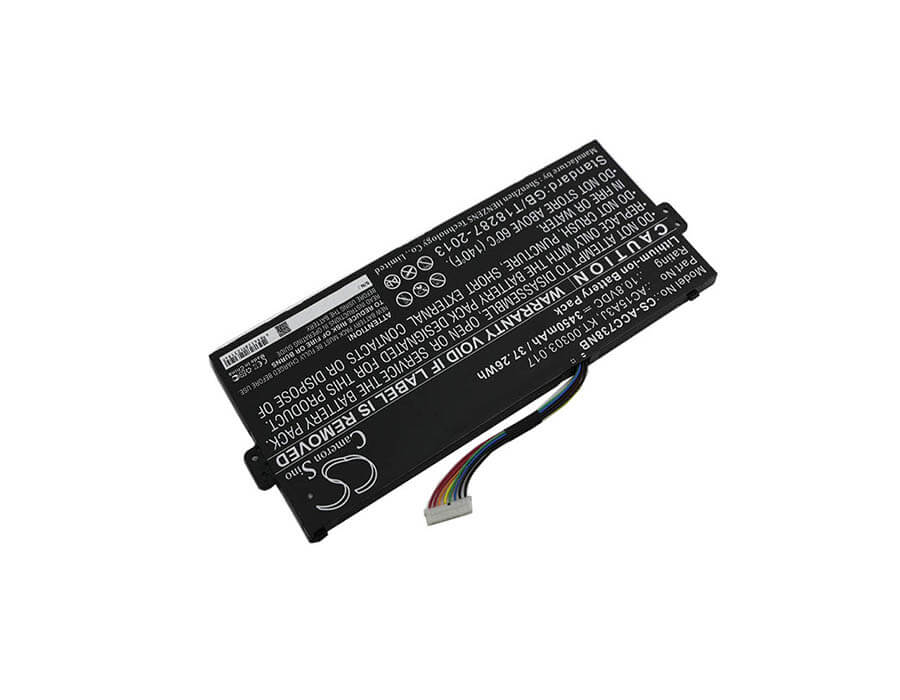 10.8V, 3450mAh, Li-ion Battery fits Acer, Cb3-131, Cb5-132t, 37.26Wh