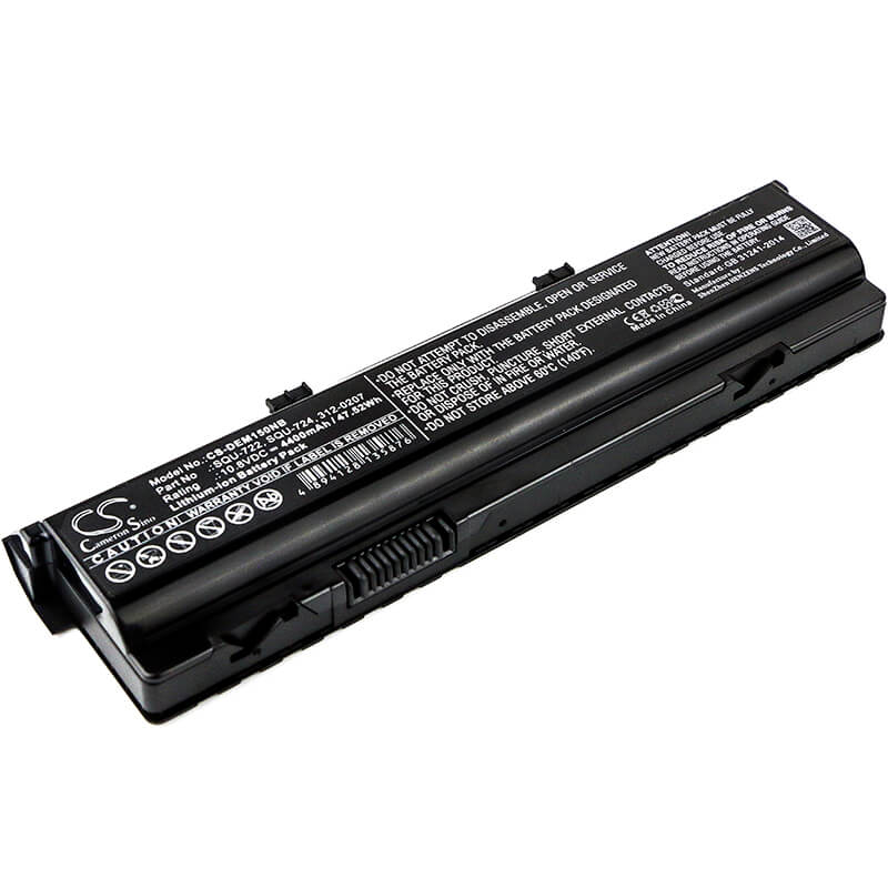 10.8V, 4400mAh, Li-ion Battery fits Dell, Alienware M15x, Alienware P08g, 47.52Wh