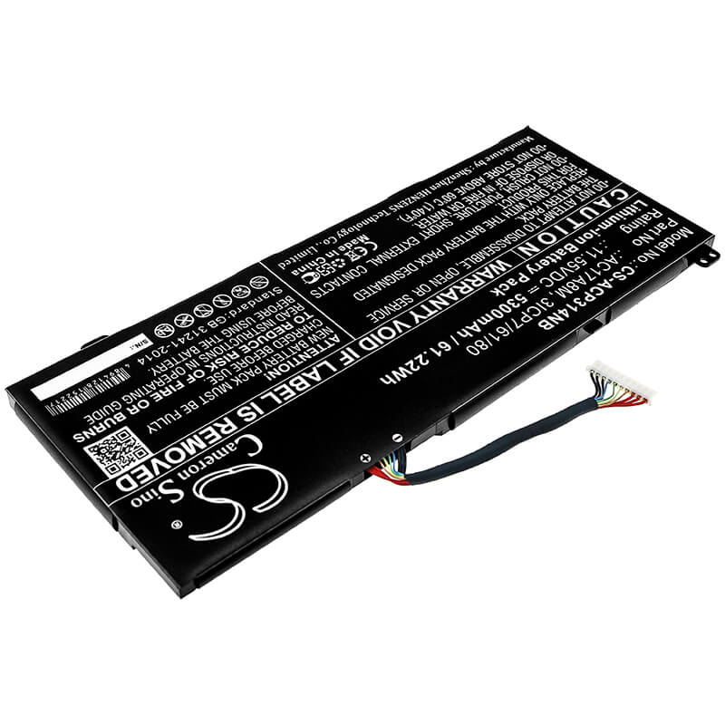 11.55V, 5300mAh, Li-ion Battery fits Acer, Sf314-52-57ej, Sp314-52, 61.215Wh