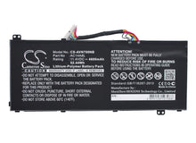 11.4V, 4600mAh, Li-Polymer Battery fits Acer, Aspire Vn7-591g-77fs, Aspire Nitro Vn7-571, 52.44Wh