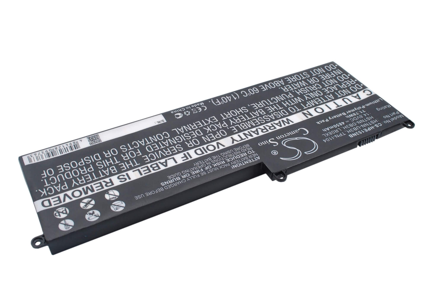 14.8V, 4850mAH, Li-Polymer Battery fits Hp, 15-3300, Envy 15-3000, 71.78Wh