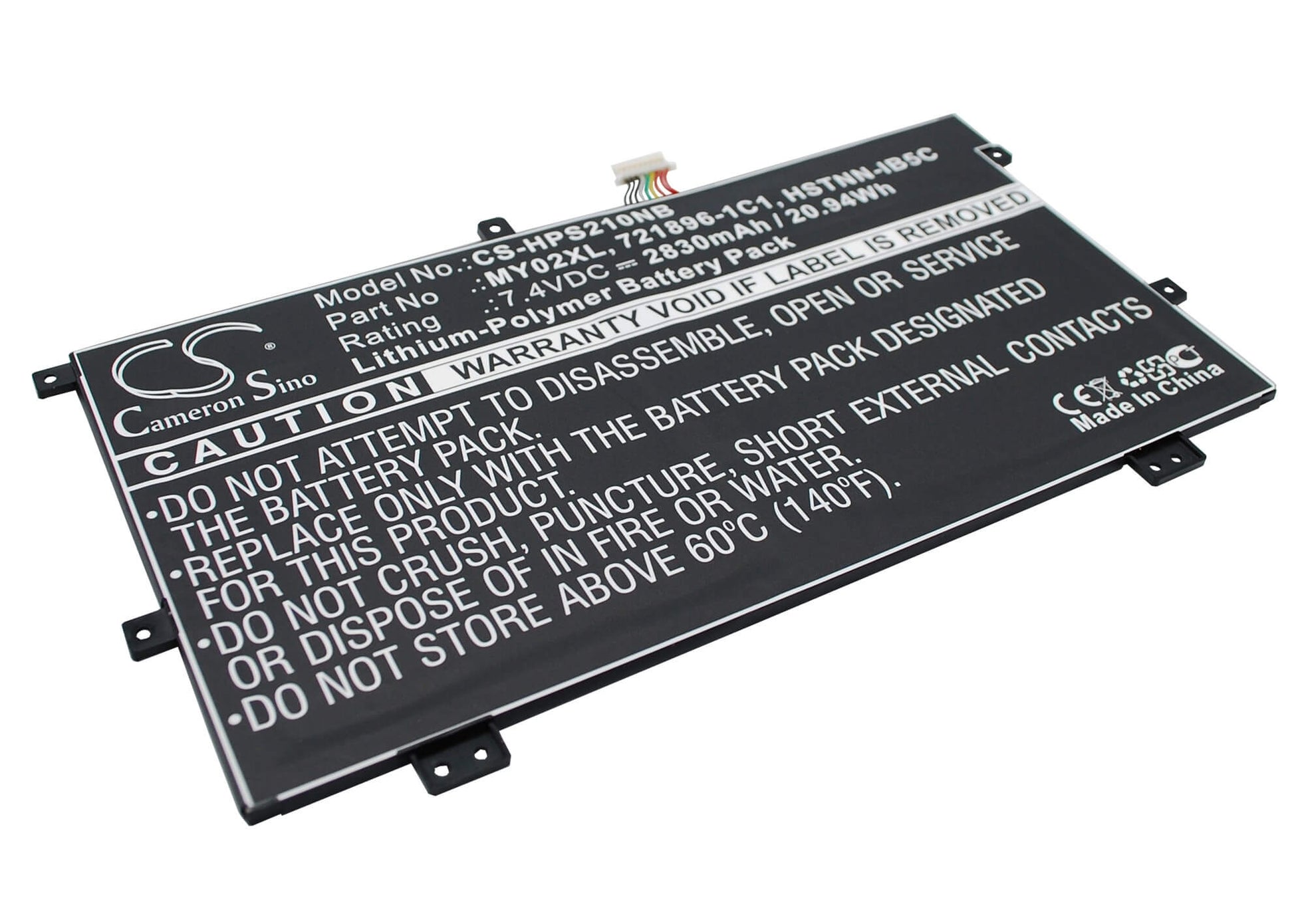 7.4V, 2830mAh, Li-Polymer Battery fits Hp, Pavilion 11", Pavilion 11-h000, 20.942Wh