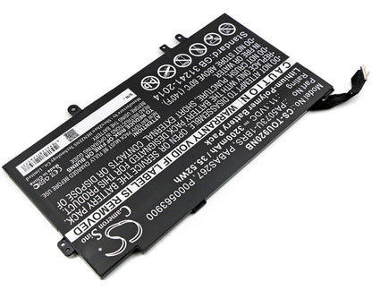 11.1V, 3200mAh, Li-Polymer Battery fits Toshiba, Satellite U920t, Satellite U920t-100, 35.52Wh