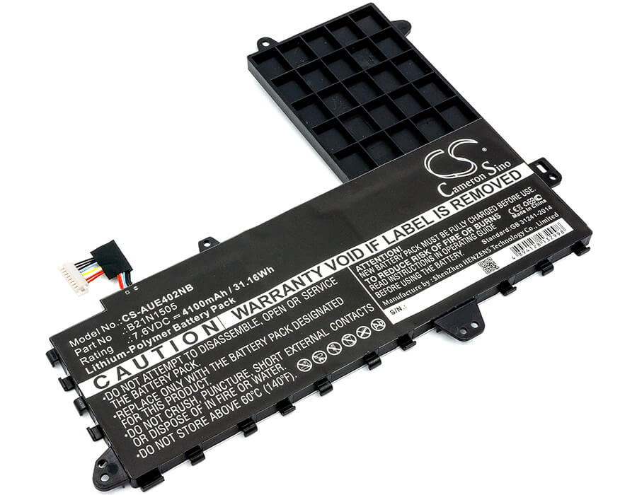 7.6V, 4100mAh, Li-Polymer Battery fits Asus, E402ma-wx0001t, E402n, 31.16Wh