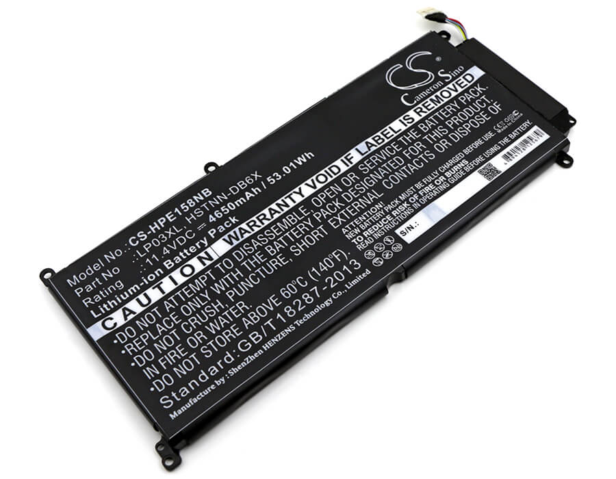 11.4V, 4650mAh, Li-ion Battery fits Hp, Envy 14-j001xx, Envy 14-j004tx, 53.01Wh