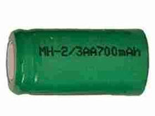 2/3 aa 700 mah nimh battery - flat top