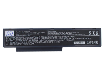 11.1V, 4400mAh, Li-ion Battery fits Fujitsu, Amilo Li3710, Amilo Li3910, 48.84Wh