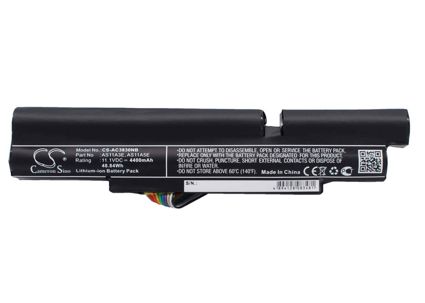 11.1V, 4400mAh, Li-ion Battery fits Gateway, Id47h, Id47h02c, 48.84Wh