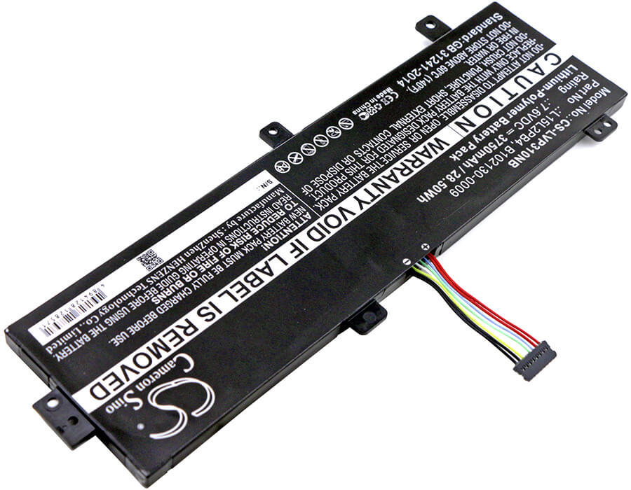 7.6V, 3750mAh, Li-Polymer Battery fits Lenovo, Ideapad 310 15", Ideapad 310 15" Touch, 28.5Wh