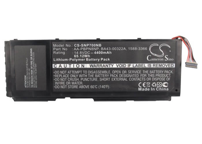 14.8V, 4400mAh, Li-Polymer Battery fits Samsung, Np700z, Np700z3a, 65.12Wh