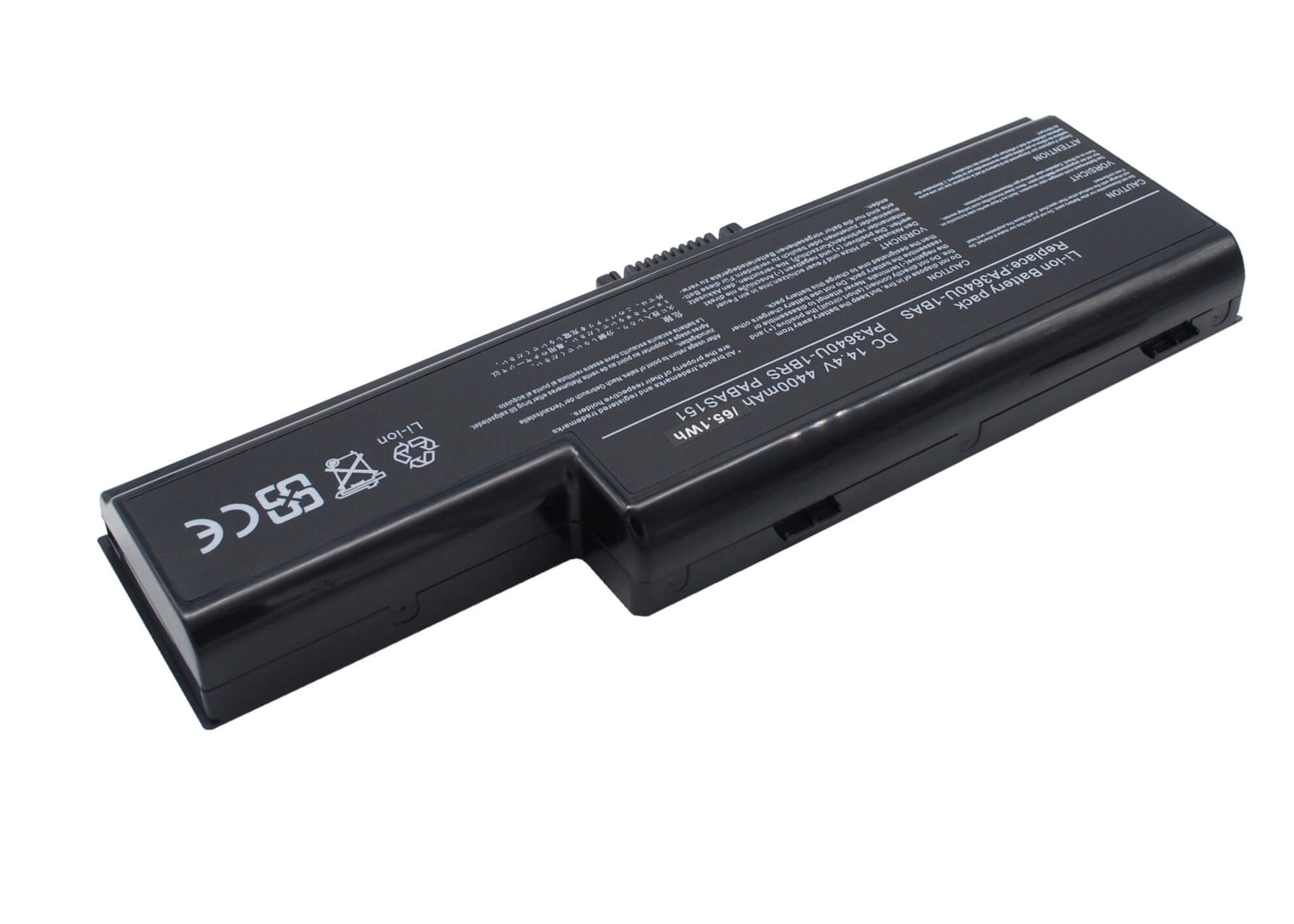 14.4V, 4400mAh, Li-ion Battery fits Toshiba, Qosmio F50, Qosmio F50-01u, 63.36Wh