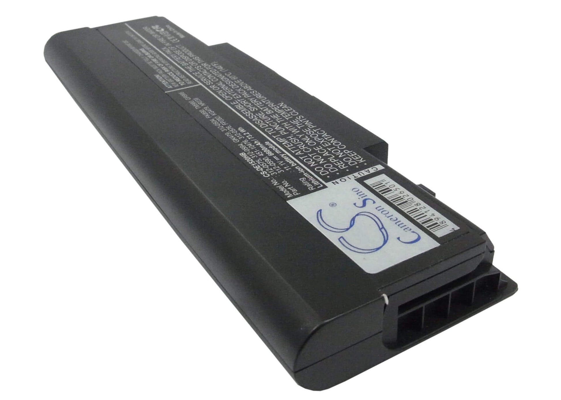 11.1V, 6600mAh, Li-ion Battery fits Dell, Inspiron 1520, Inspiron 1521, 73.26Wh