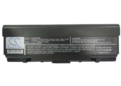 11.1V, 6600mAh, Li-ion Battery fits Dell, Inspiron 1520, Inspiron 1521, 73.26Wh