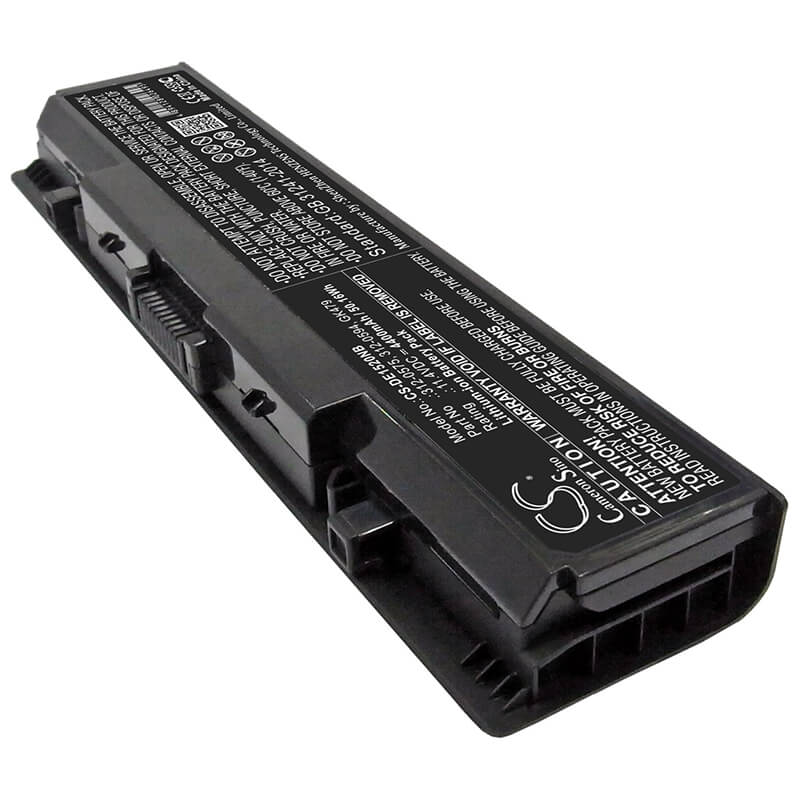 11.4V, 4400mAh, Li-ion Battery fits Dell, Inspiron 1520, Inspiron 1521, 50.16Wh