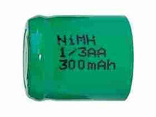 1/3 aa 300 mah nimh battery - flat top