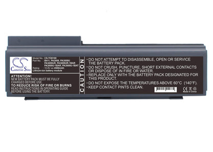 10.8V, 4400mAh, Li-ion Battery fits Toshiba, Tecra 8100, Tecra 8100a, 47.52Wh