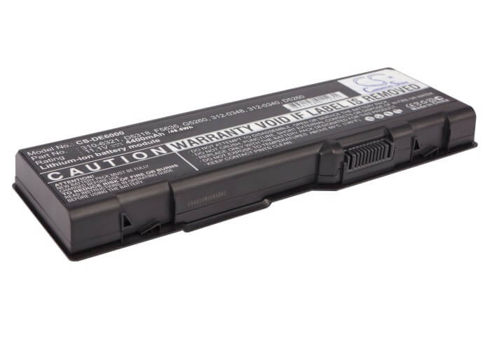 11.1V, 4400mAh, Li-ion Battery fits Dell, Inspiron 6000, Inspiron 9200, 48.84Wh