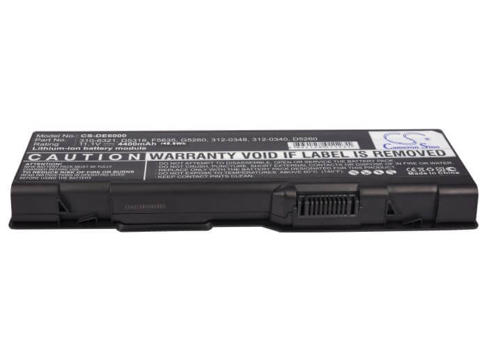 11.1V, 4400mAh, Li-ion Battery fits Dell, Inspiron 6000, Inspiron 9200, 48.84Wh