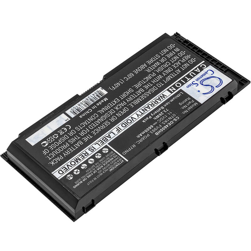 11.1V, 6600mAh, Li-ion Battery fits Dell, Precision M4600, Precision M4600 Mobile Worksta, 73.26Wh