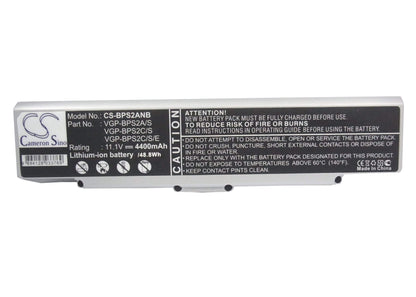 11.1V, 4400mAh, Li-ion Battery fits Sony, Vaio Vgc-la38g, Vaio Vgn-c140g/b, 48.84Wh