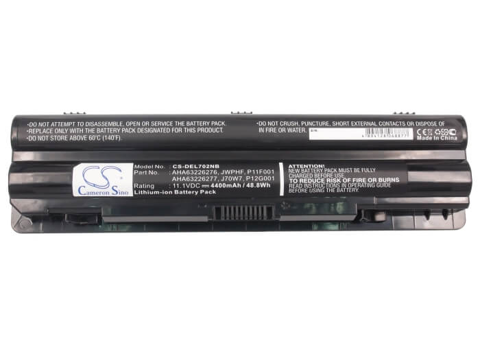 11.1V, 4400mAh, Li-ion Battery fits Dell, Xps 14, Xps 14 (l401x), 48.84Wh