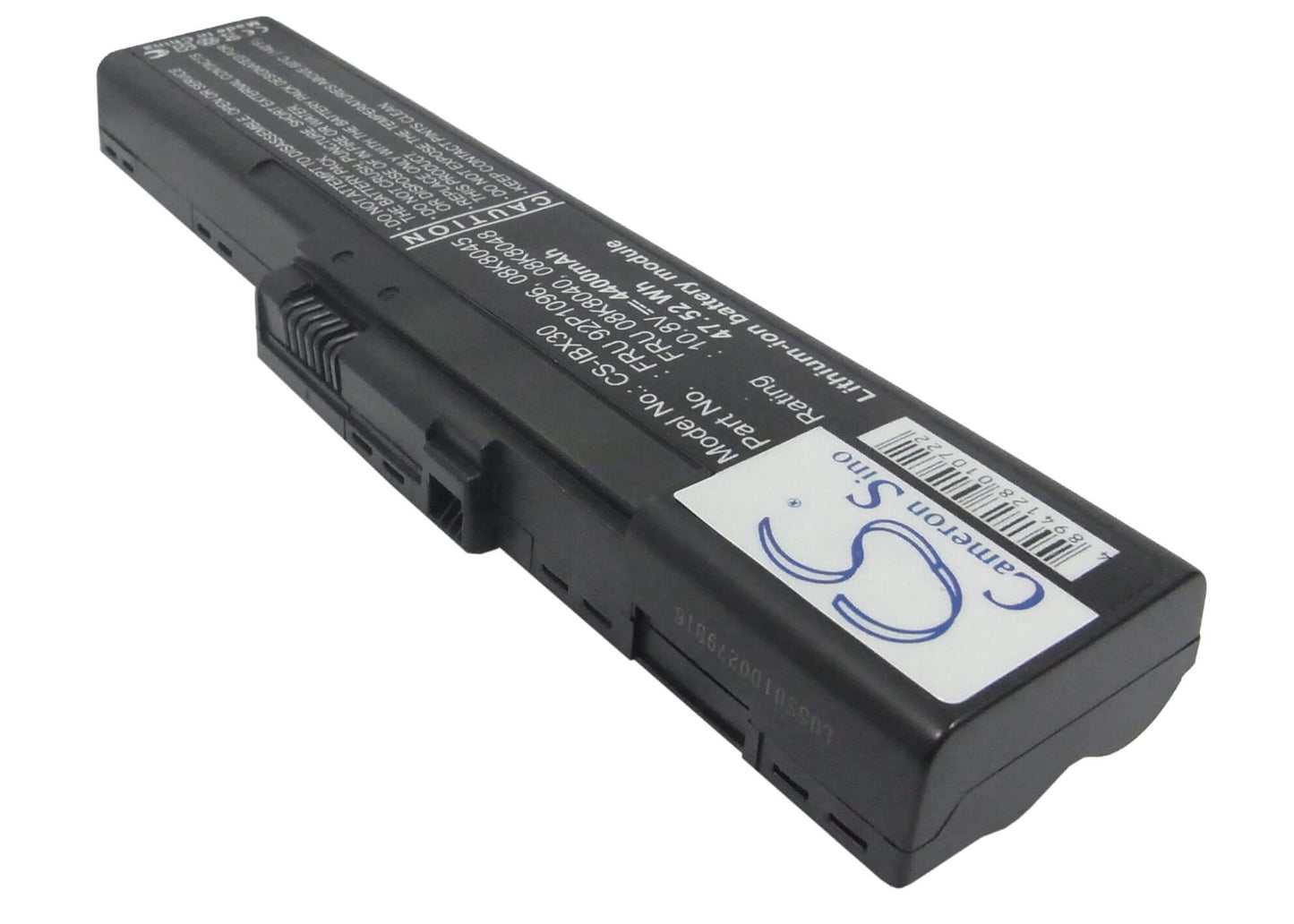 10.8V, 4400mAh, Li-ion Battery fits Ibm, Thinkpad X30, Thinkpad X30-2672, 47.52Wh