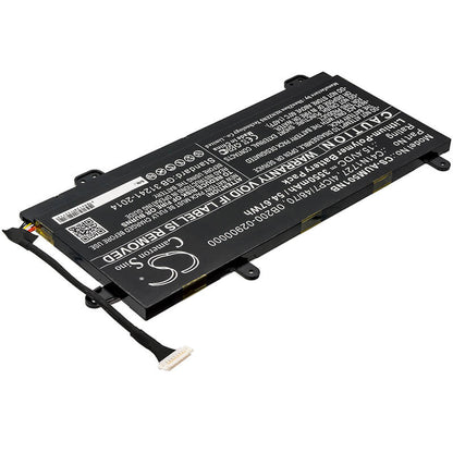 15.4V, 3550mAh, Li-Polymer Battery fits Asus, Gm501gm, Gm501gm-0021a8750h, 54.67Wh