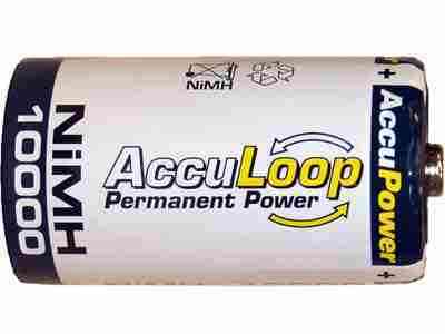 D 10000 mah nimh accupower rechargeable battery (low discharge)