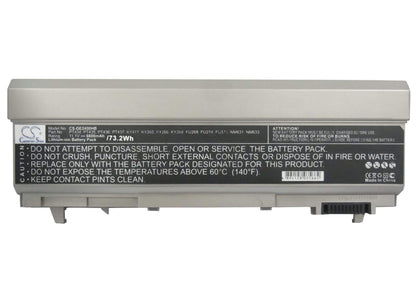 11.1V, 6600mAh, Li-ion Battery fits Dell, Latitude 6400 Atg, Latitude E6400, 73.26Wh