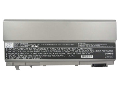 11.1V, 8800mAh, Li-ion Battery fits Dell, Latitude 6400 Atg, Latitude E6400, 97.68Wh
