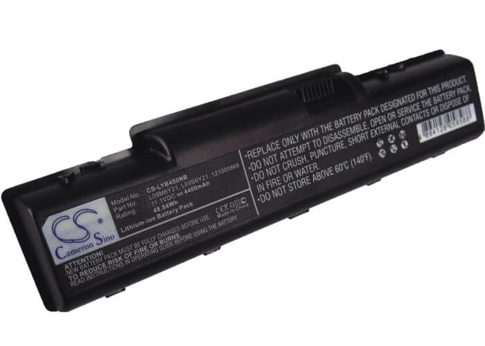 11.1V, 4400mAh, Li-ion Battery fits Lenovo, Ideapad B450, Ideapad B450a, 48.84Wh