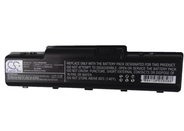 11.1V, 4400mAh, Li-ion Battery fits Lenovo, Ideapad B450, Ideapad B450a, 48.84Wh