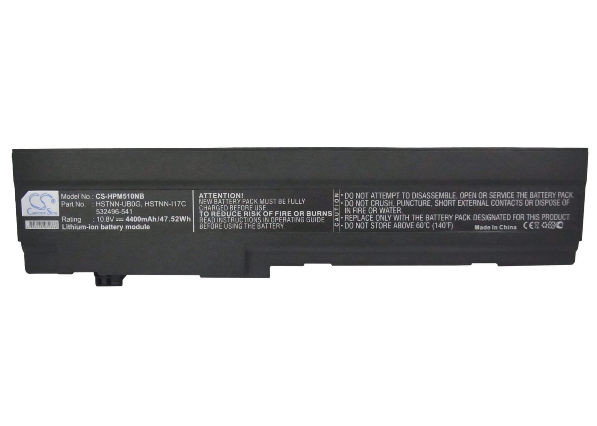 10.8V, 4400mAh, Li-ion Battery fits Hp, Mini 5101, Mini 5101 Fm955ut, 47.52Wh