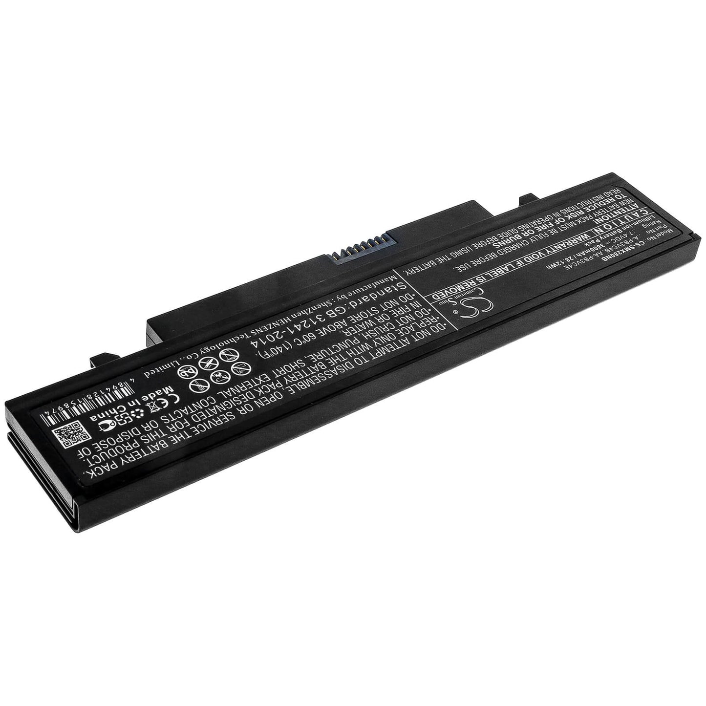 7.4V, 3800mAh, Li-ion Battery fits Samsung, Np-x280, Nt-x125, 28.12Wh