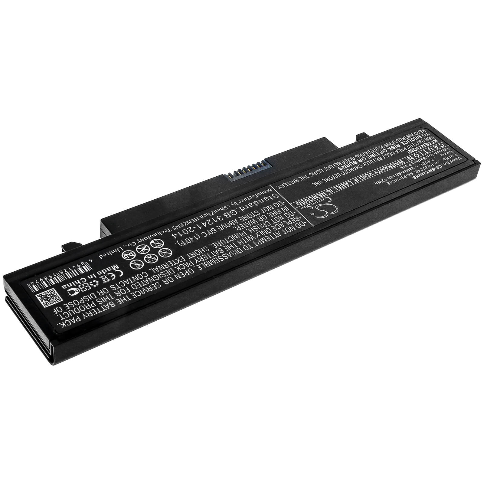 7.4V, 3800mAh, Li-ion Battery fits Samsung, Np-x280, Nt-x125, 28.12Wh