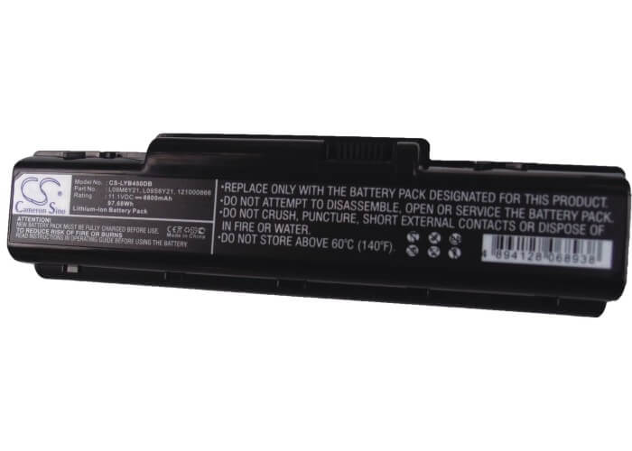 11.1V, 8800mAh, Li-ion Battery fits Lenovo, Ideapad B450, Ideapad B450a, 97.68Wh