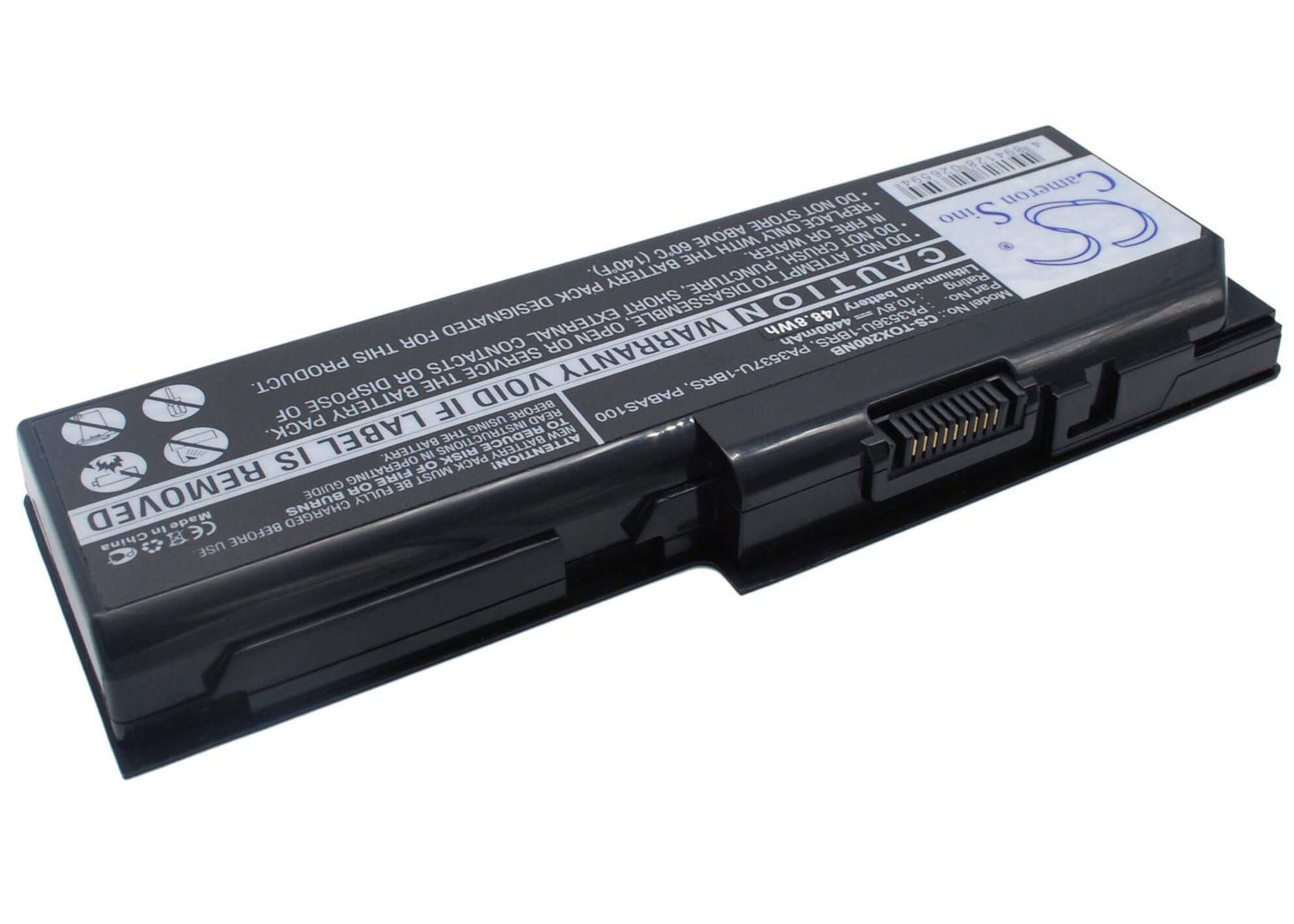 10.8V, 4400mAh, Li-ion Battery fits Toshiba, Equium P200, Equium P200-178, 47.52Wh