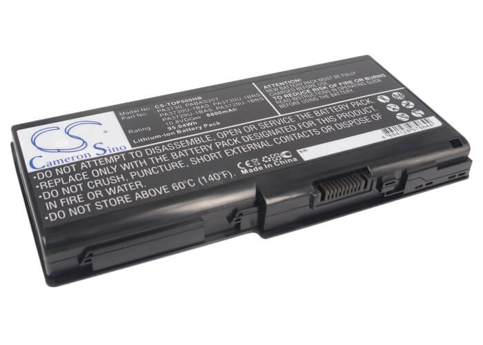 10.8V, 8800mAh, Li-ion Battery fits Toshiba, Dynabook Qosmio Gxw/70lw, Qosmio 90lw, 95.04Wh
