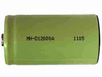 D 12000 mah nimh green rechargeable battery