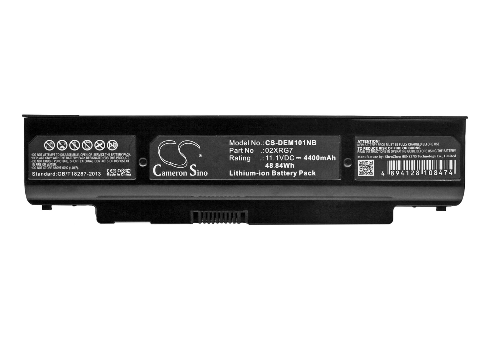11.1V, 4400mAh, Li-ion Battery fits Dell, Inspiron 1120, Inspiron 1121, 48.84Wh