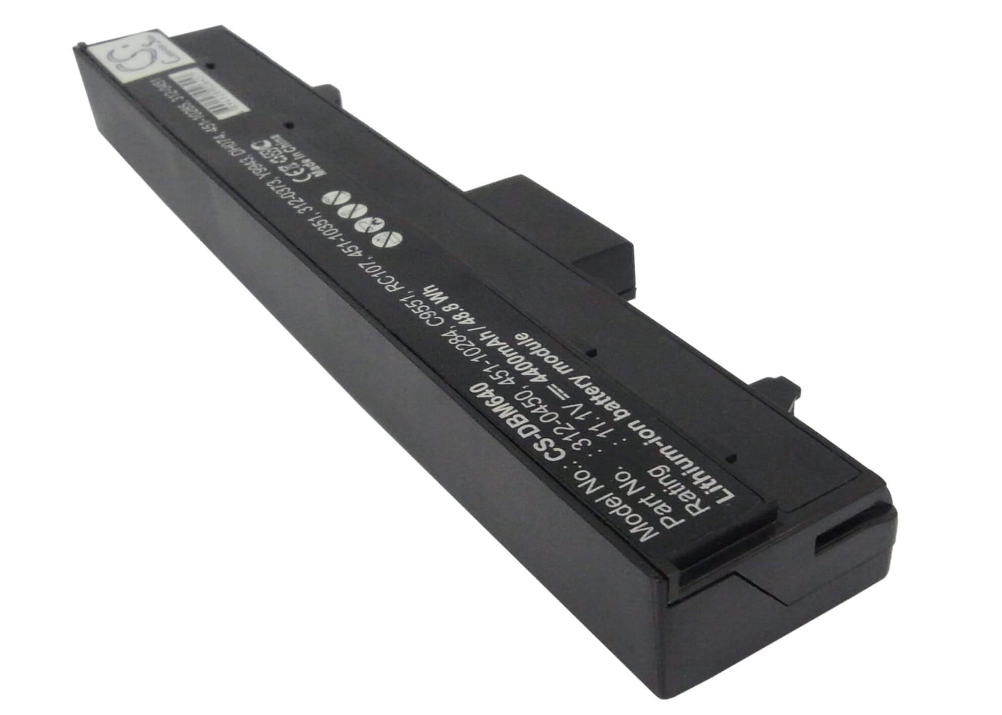 11.1V, 4400mAh, Li-ion Battery fits Dell, Inspiron 630m, Inspiron 640m, 48.84Wh